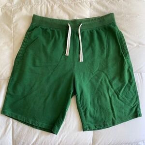 Men's 100% Cotton Shorts - Green - Size Large
